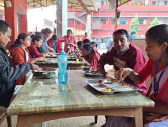 Teachers Lunchtime  AT Jayadev International School