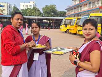 Teachers Lunchtime  AT Jayadev International School