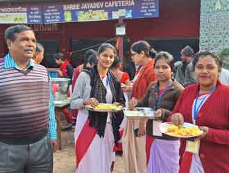 Teachers Lunchtime  AT Jayadev International School