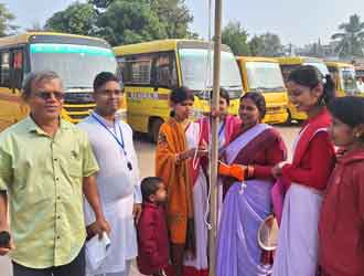 Indian Flag Knot Tying Training AT Jayadev International School